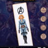 Counted Cross Stitch Kit of Bookmark "The Avengers: Black Widow"