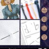 Counted Cross Stitch Kit of Bookmark "The Avengers: Black Widow"