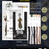 Counted Cross Stitch Kit of Bookmark "The Avengers: Loki"