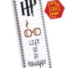 Harry Potter Cross Stitch Bookmark Pattern for Kids “Let's Go to Hogwarts”
