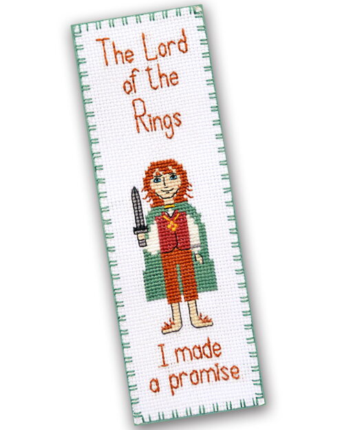 Counted Cross Stitch Kit of Bookmark "Lord of The Rings: Frodo Baggins"