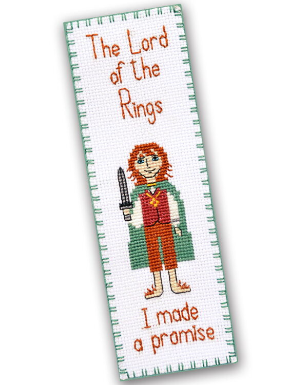 Counted Cross Stitch Kit of Bookmark "Lord of The Rings: Frodo Baggins"