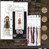 Counted Cross Stitch Kit of Bookmark "Lord of The Rings: Frodo Baggins"
