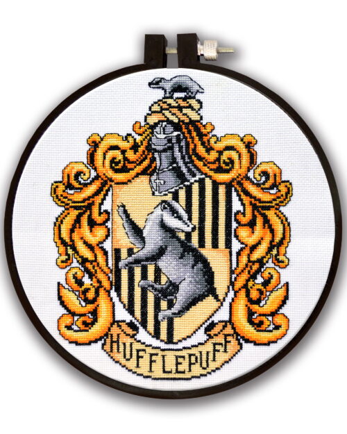 Counted Cross Stitch Kit "Hufflepuff Crest"