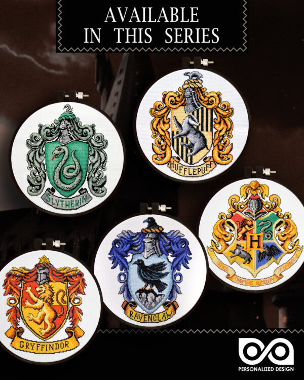 Counted Cross Stitch Kit "Hufflepuff Crest"