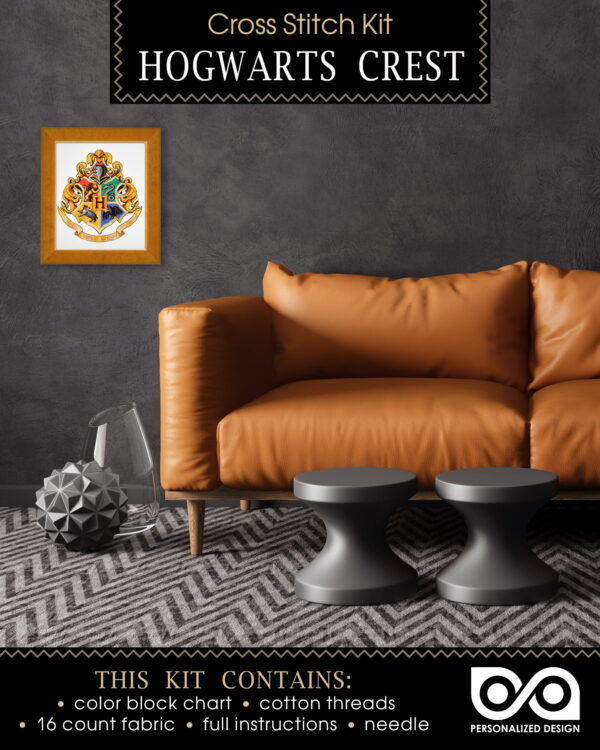 Counted Cross Stitch Kit "Harry Potter: Hogwarts Crest"