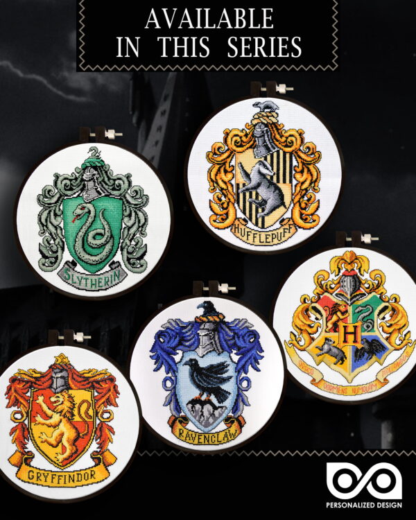 Counted Cross Stitch Kit "Harry Potter: Hogwarts Crest"