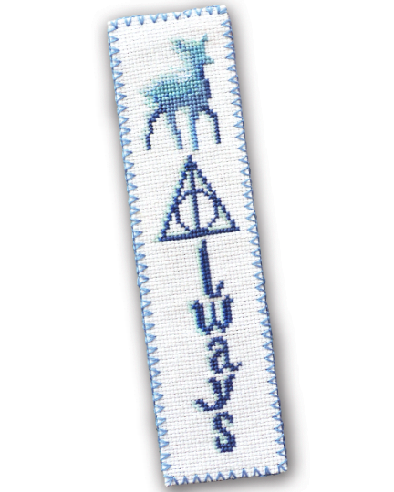Counted Cross Stitch Pattern of Bookmark "Harry Potter: Always" - Download in PDF