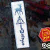 Counted Cross Stitch Pattern of Bookmark "Harry Potter: Always" - Download in PDF
