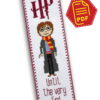 Counted Cross Stitch Pattern of Bookmark "Harry Potter Quote: Until the very End" - Download in PDF