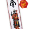 mandalorian cross stitch pattern