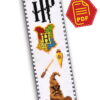 Counted Cross Stitch Pattern of Bookmark "Harry Potter: Sorting Hat" - Download in PDF