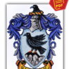 Ravenclaw House Crest cross stitch pattern