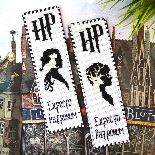 Counted Cross Stitch Pattern of Bookmark "Harry Potter: Hermione Patronus" - Download in PDF SK2-64