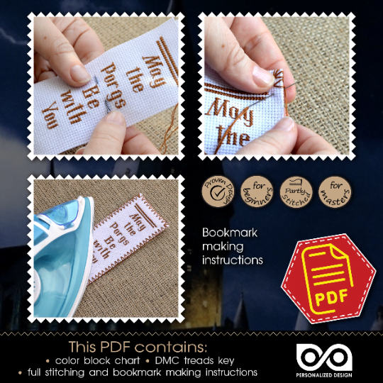 Counted Cross Stitch Pattern 'Hogwarts School Crest' - Download in PDF