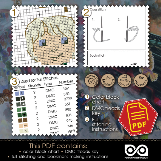 Counted Cross Stitch Pattern of Bookmark "Draco Malfoy Quote: Reading? I didn't know you could read" - Download in PDF