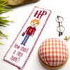 Counted Cross Stitch Pattern of Bookmark "Ron Weasley Quote: How about a nice book?" - Download in PDF