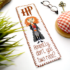 Counted Cross Stitch Pattern of Bookmark "Hermione Granger Quote: Honestly don't you two read?" - Download in PDF