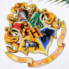 Counted Cross Stitch Pattern 'Hogwarts School Crest' - Download in PDF