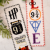 Counted Cross Stitch Pattern of Bookmark "HP Love" - Download in PDF SK2-151
