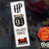 Counted Cross Stitch Pattern of Bookmark "Harry Potter: Hogwarts Express Train" - Download in PDF