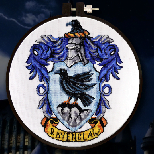 Counted Cross Stitch Pattern "Ravenclaw Crest" - Download in PDF