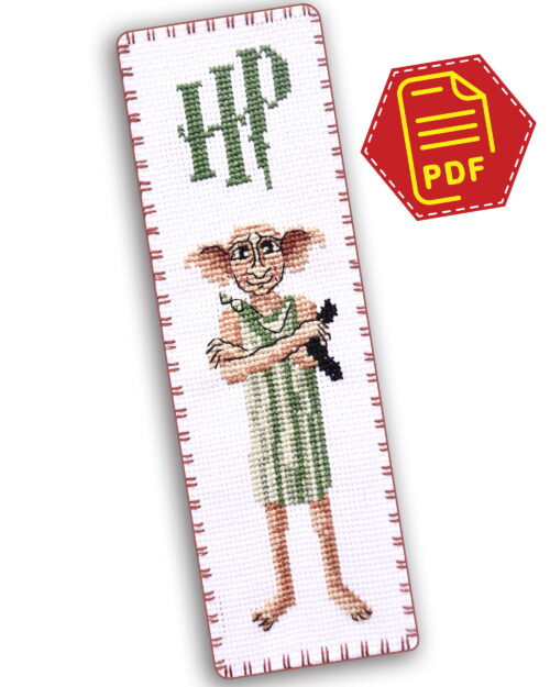 Free Harry Potter Bookmark Cross Stitch Pattern "House-elf Dobby" – Download in PDF