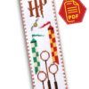 Counted Cross Stitch Bookmark Pattern 'Quidditch Pitch' - Download in PDF