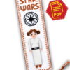 Counted Cross Stitch Pattern of Bookmark "Star Wars: Princess Leia" - Download in PDF