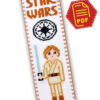 Counted Cross Stitch Pattern of Bookmark "Star Wars: Luke Skywalker" - Download in PDF