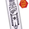 Counted Cross Stitch Pattern of Bookmark "Game of Thrones: House Stark" - Download in PDF
