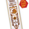 Free Counted Cross Stitch Pattern of Bookmark "Game of Thrones: House Lannister" - Download in PDF