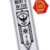 Counted Cross Stitch Pattern of Bookmark "Game of Thrones: Night's Watch" - Download in PDF