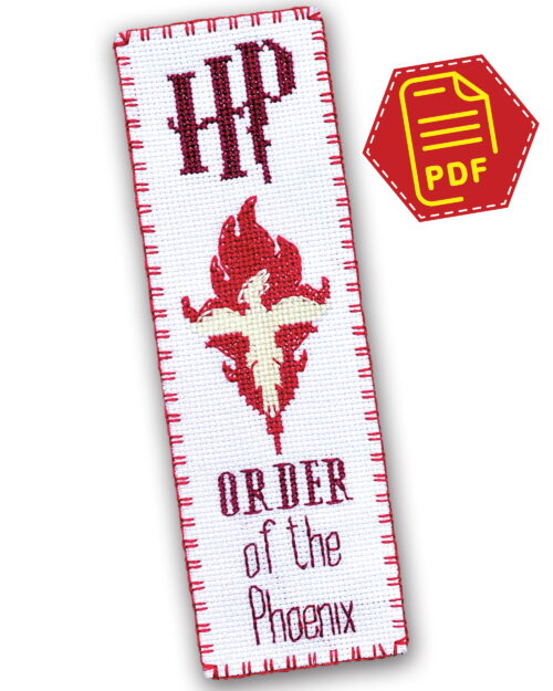 Bookmark Cross Stitch Pattern "Harry Potter: Order of the Phoenix" - Download in PDF