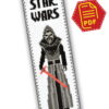 Counted Cross Stitch Pattern of Bookmark "Star Wars: Kilo Ren" - Download in PDF