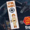 Counted Cross Stitch Pattern of Bookmark "Star Wars: Luke Skywalker" - Download in PDF