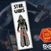 Counted Cross Stitch Pattern of Bookmark "Star Wars: Kilo Ren" - Download in PDF
