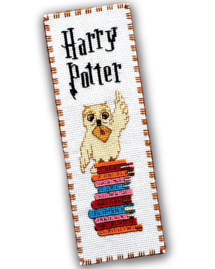 Harry Potter Bookmark Cross Stitch Pattern "Hedwig the Owl" – Download in PDF