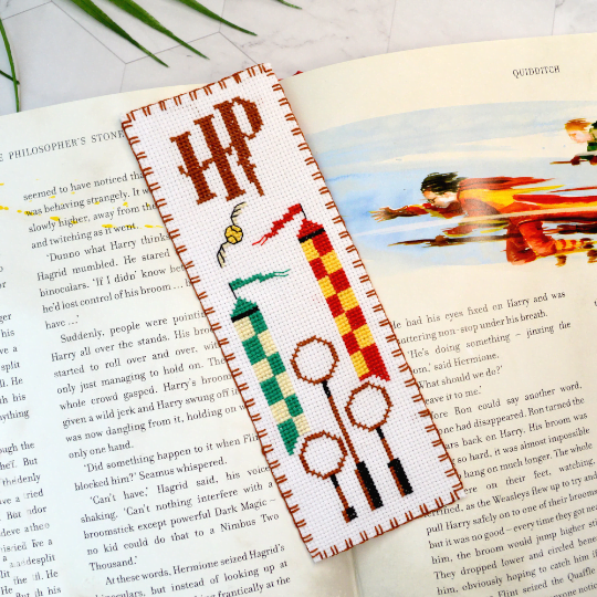Counted Cross Stitch Bookmark Pattern 'Quidditch Pitch' - Download in PDF
