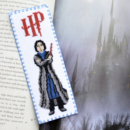 Counted Cross Stitch Bookmark Pattern "Professor of Hogwarts: Severus Snape" - Download in PDF