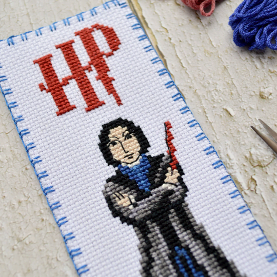 Counted Cross Stitch Bookmark Pattern "Professor of Hogwarts: Severus Snape" - Download in PDF