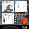 Free Counted Cross Stitch Bookmark Pattern "Professor of Hogwarts: Minerva McGonagall" - Download in PDF