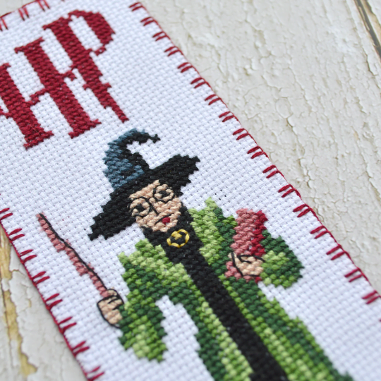 Free Counted Cross Stitch Bookmark Pattern "Professor of Hogwarts: Minerva McGonagall" - Download in PDF