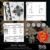 Counted Cross Stitch Pattern of Bookmark "Game of Thrones: Night's Watch" - Download in PDF