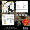 Counted Cross Stitch Pattern of Bookmark "Game of Thrones: House Baratheon" - Download in PDF