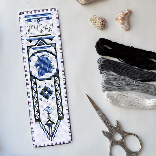 Counted Cross Stitch Pattern of Bookmark "Game of Thrones: Dothraki Clan" - Download in PDF