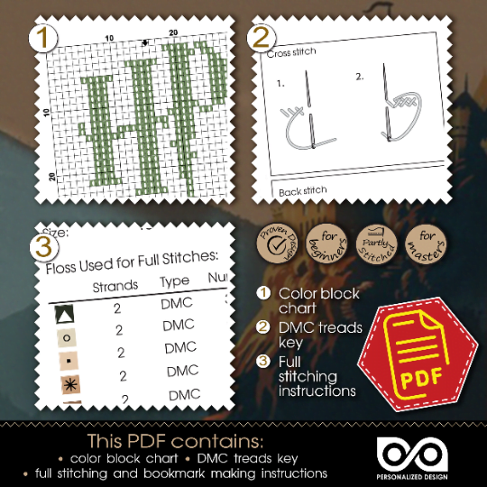 Free Harry Potter Bookmark Cross Stitch Pattern "House-elf Dobby" – Download in PDF