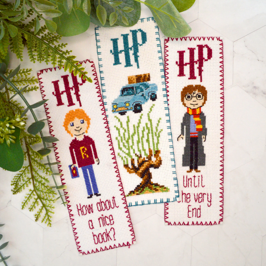 Counted Cross Stitch Bookmark Pattern "Harry Potter: Whomping Willow" - Download in PDF