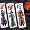 Set of 3 cross stitch pattern for embroidery bookmarks "Hogwarts Staff" - Download in PDF KSK-138-139-140
