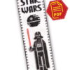 Counted Cross Stitch Pattern of Bookmark "Star Wars: Darth Vader" - Download in PDF